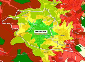 Geomarketing Fahrzeitanalyse