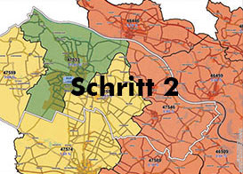 Postleitzahlenanalyse, prozentualer Anteil am Gesamtumsatz